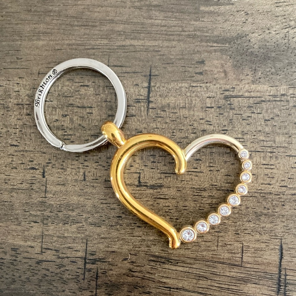 Brighton Gold and Silver Heart Keychain